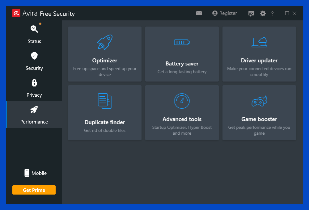 Avira Free Optimizer