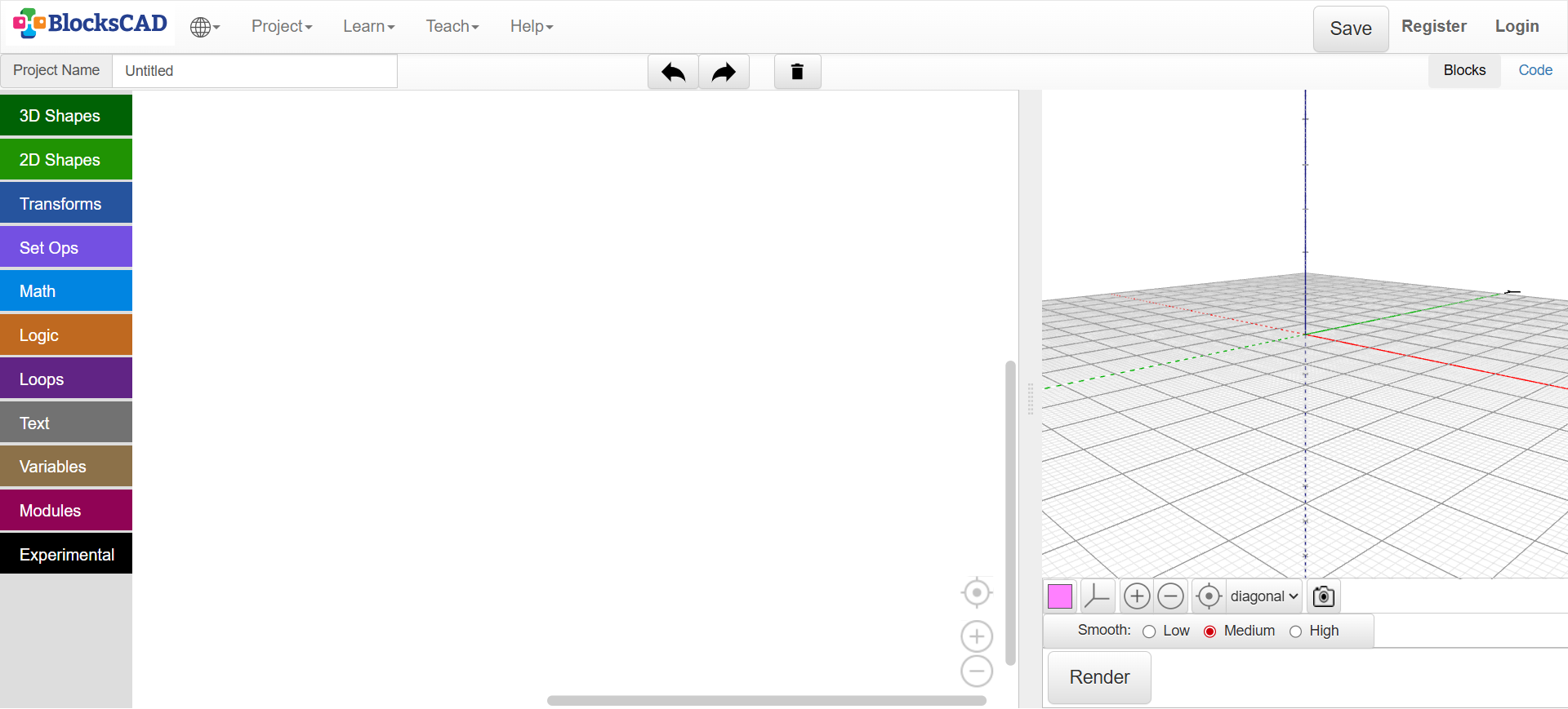 Blocks CAD