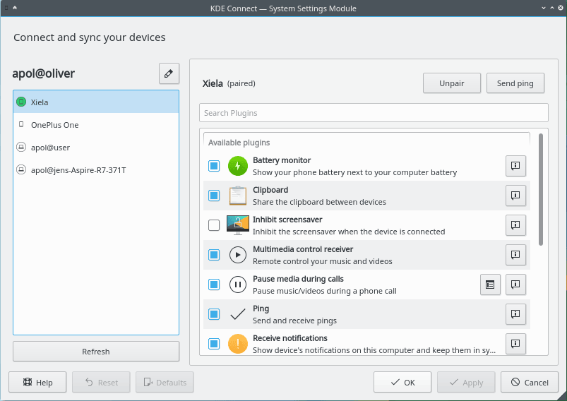KDE Connect